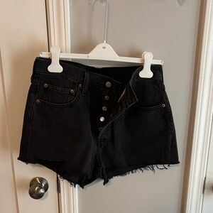 Levi's Black Jean Shorts for Women